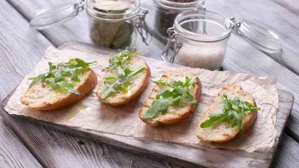 Slices of Bread with Herb