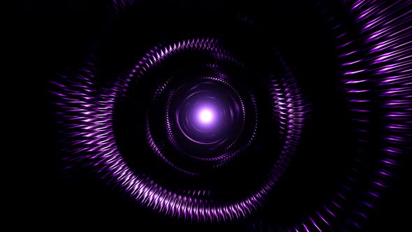 Glowing Purple Light Swirl Wave