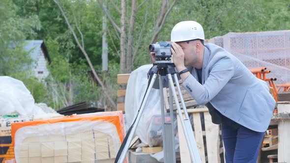 Modern Device Makes Measurements with Red Laser Level Tool Red Laser Is Leveling Device Central