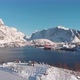 Bay of Reine in the Lofoten islands (Norway) Sunny day and blue sky. - VideoHive Item for Sale