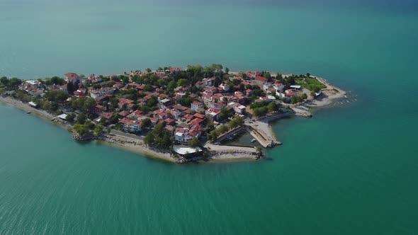 Egirdir Lake Road to Green Island in Isparta 