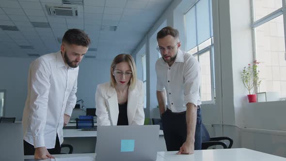 Woman Explains to Her Colleagues Online Work