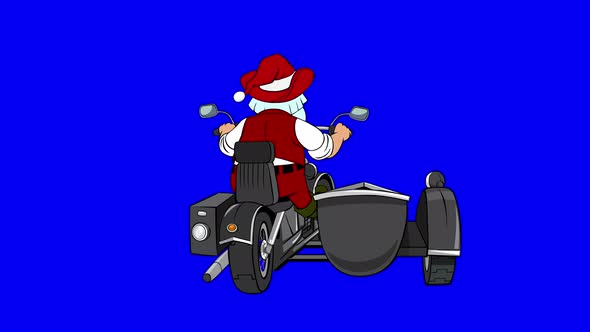 Santa Claus Motorcycle  alt