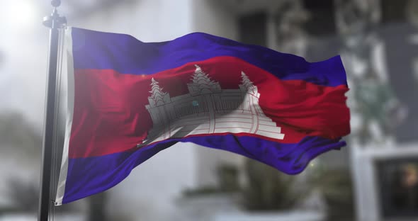 Cambodia national flag. Cambodia country waving flag