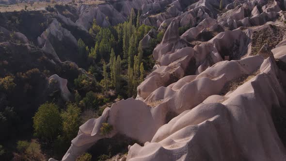 Aerial View Cappadocia Landscape