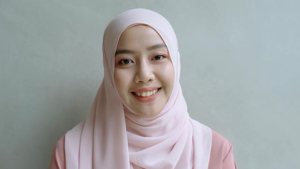 Portrait of a Young Asian Muslim Woman 06