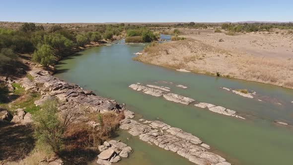 Aerial View Of The Orange River 