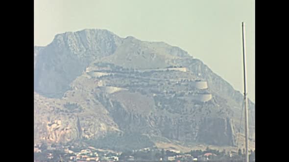 Archival Panorama of Mondello Town of Palermo