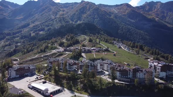 Rosa Khutor. Olympic Village. Krasnaya Polyana. Sochi. Russia.