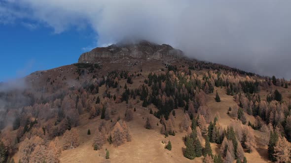 Amazing Winter Landscape in the Dolomites Mountains South Tyrol Italy