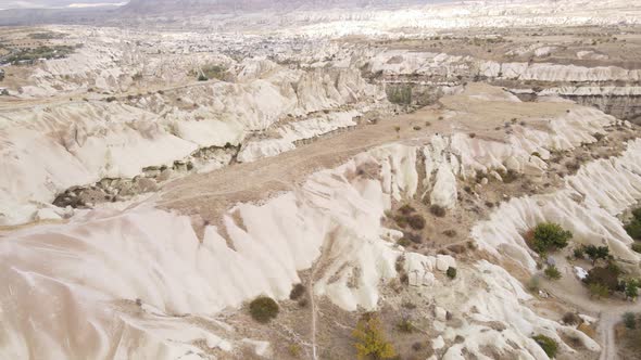 Cappadocia Landscape Aerial View. Turkey. Goreme National Park