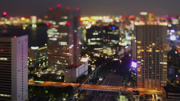 Time Lapse of the amazing Tokyo skyline at night