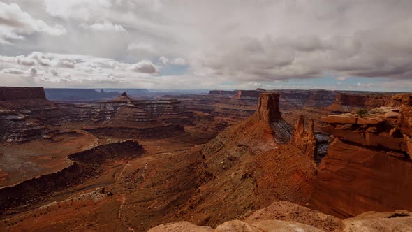 Cloud Time Lapse Canyons Utah Landscape