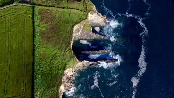 Aerial of coastline