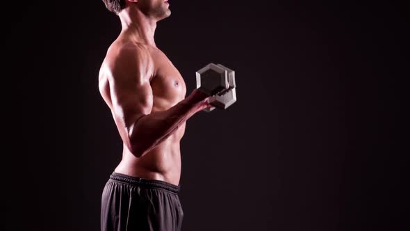 Athletic Male Fitness Training Workout