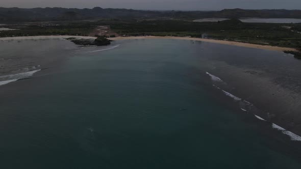 Aerial view beach