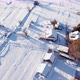Aerial Overhead View Countryside in Winter - VideoHive Item for Sale