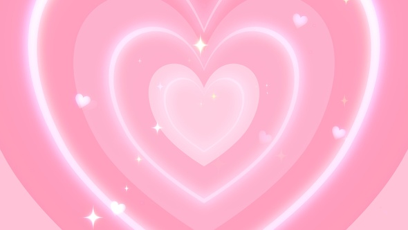 Cartoon Pink Heart Pop