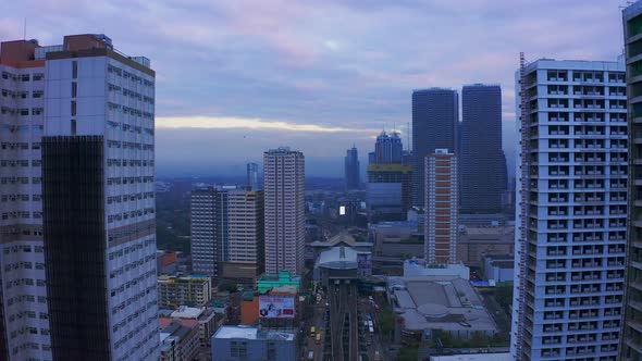 Makati City Skyline and Modern Buildings Business District of Metro Manila. Jule 2019 - Manila