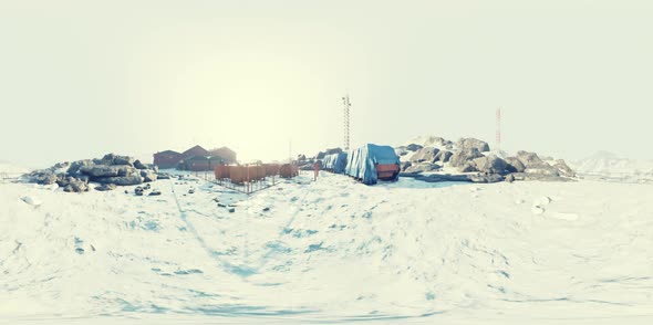 VR360 Antarctic Base of Antarctica