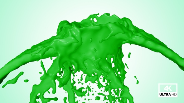 Green Paint Splash Collision alt