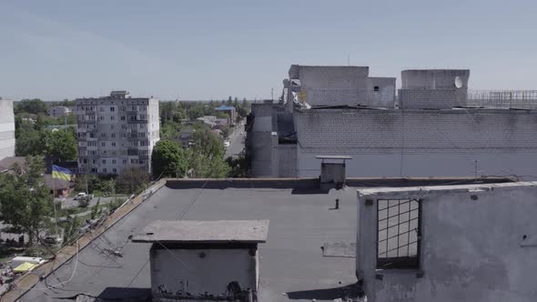 Residential Building Destroyed By the War in Ukraine Borodyanka Bucha District