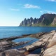 Popular travel destination and Rock Davil’s Jaw in the sunny summer day, Norway,island Senja - VideoHive Item for Sale