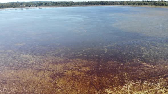 Aerial View of a Lakeside in Australia