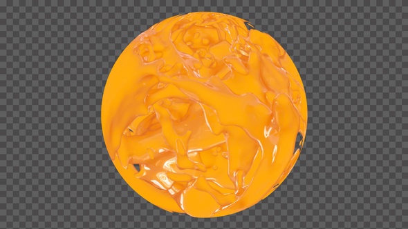 Orange Juice Splash In Sphere alt