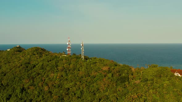 Telecommunication Tower Communication Antenna in Asia