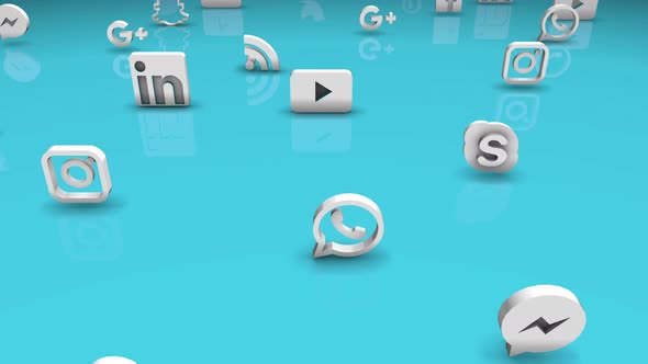 Social Networks Icons 02 4k 
