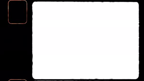 Authentic Super 8 Film Frame with Sprocket Hole and Film Edge Flare alt