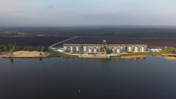 Storage Silo Near Harbour