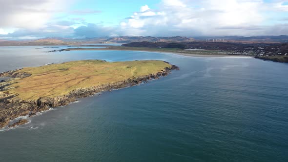 Aerial View of Inishkeel By Portnoo in Donegal  Ireland