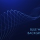Abstract blue wave line dot particular background - VideoHive Item for Sale