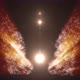 Space Particle Glowing Wings Motion Loop Background - VideoHive Item for Sale