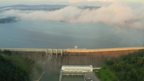 Water Dam in Solina Lake