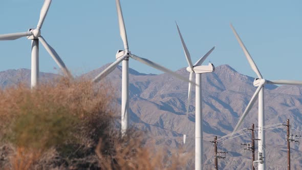 Windmills on Wind Farm Wind Mill Energy Generators