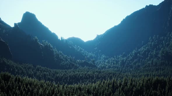 Mountain Landscape in Colorado Rocky Mountains