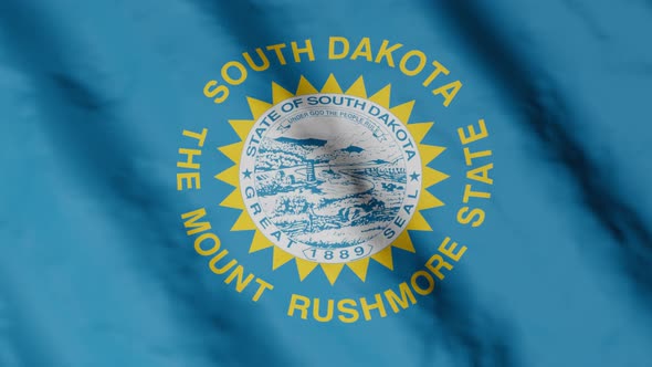 Flag of state South Dakota