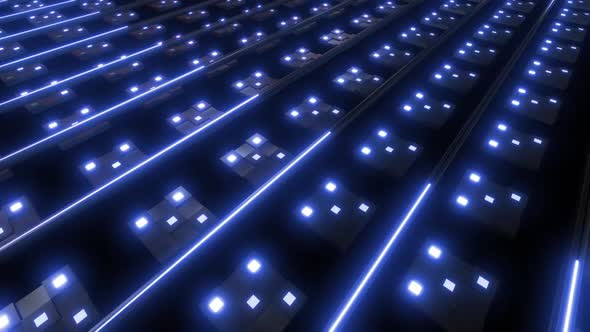 4k Colored Neon Box  Light Flashing Loop Pack alt