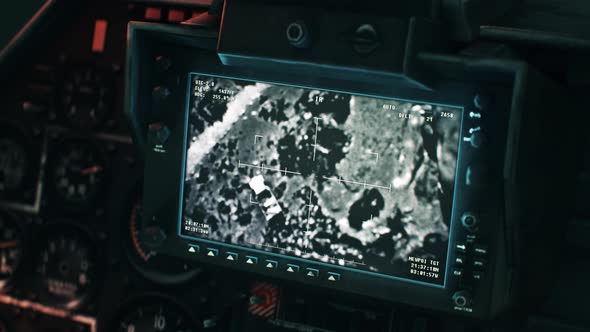 Modern Military Target Vision Display Of Combat Missile Heat Search System alt