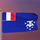 French Southern And Antarctic Lands Flag 4k - VideoHive Item for Sale