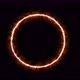 Fiery Yellow Red Ring on a Black Background - VideoHive Item for Sale