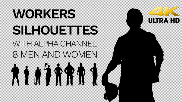 Workers silhouettes alt