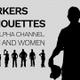 Workers silhouettes - VideoHive Item for Sale