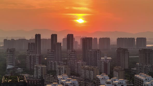 Time lapse of cityscape in nanjing city,china