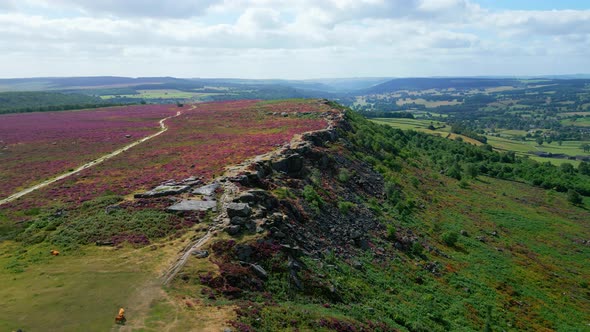 Peak District National Park  Aerial View  Travel Photography