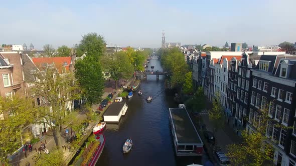 Foggy Amsterdam, View from Above