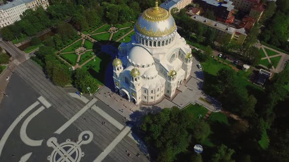 Cathedral of St Nicholas in Kronstadt Saint Petersburg